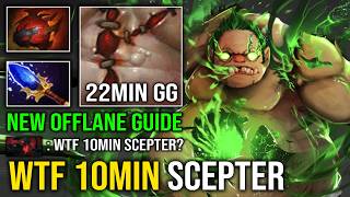 How to Offlane Pudge with 10Min Scepter Max Heap Strength EZ 22Min GG Dota 2