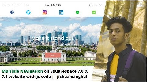 Multiple Navigation on Squarespace 7.0 & 7.1 website with js code || jishaansinghal