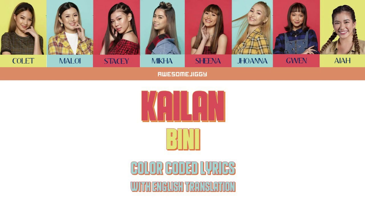 BINI - 'Kailan' Color Coded Lyrics (with English translation) - YouTube