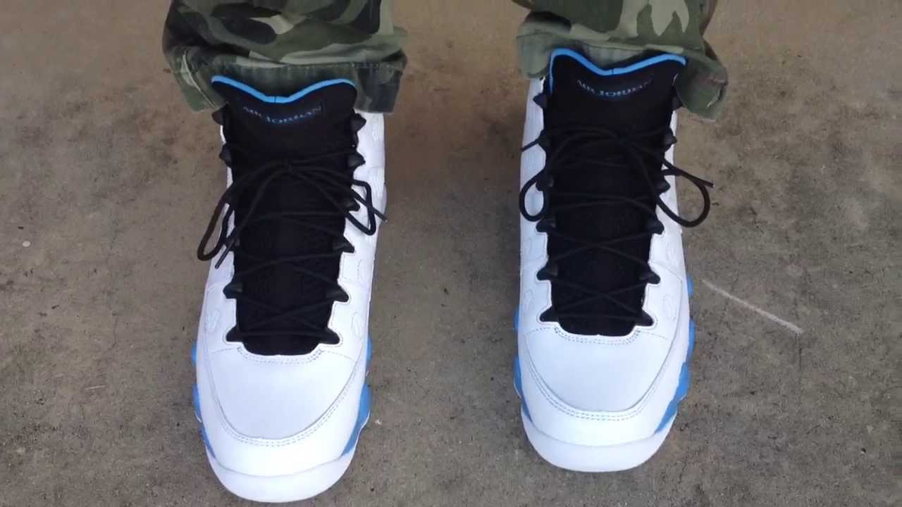 retro 9 white unc