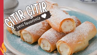 ÇITIR ÇITIR EFSANE LEZZET 💥 Kremalı Çıtır Rulolar