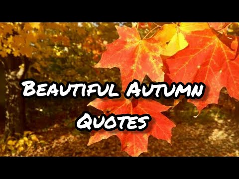 Beautiful Autumn Quotes | Autumn Quotes | Enchanting Autumn