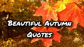 Beautiful Autumn Quotes | Autumn Quotes | Enchanting Autumn