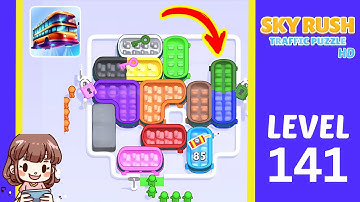 Sky Rush Traffic Puzzle Level 141 Solution Walkthrough