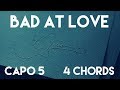 How To Play Bad At Love by Halsey | Capo 5 (4 Chords) Guitar Lesson
