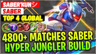 4800+ Matches Saber Jungler Build [ Top Global Saber ] ´Saber'Kunシ︎` - Mobile Legends Gameplay