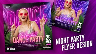 How to Make a Ladies Night Party Flyer in Photoshop from A to Z | BEGINNER'S GUIDE