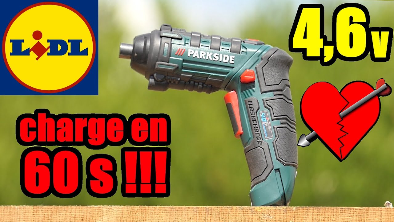 LIDL visseuse FlashCharge PARKSIDE PSF 4.6 A1 La charge en moins de 60  secondes !!!! Screwdriver - YouTube | Parkside, ab 29.01.