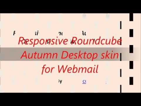 Responsive Roundcube Autumn Desktop skin for Webmail