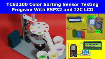 TCS3200 Color Recognition Sensor ESP32 LCD || Arduino Color Sensing  - TCS230 TCS3200 Color Sensor