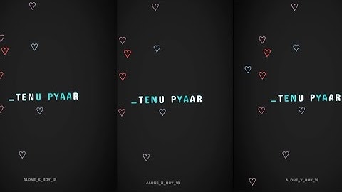 TENU YAAR NA MILEY SONG - DEVIL - Tiktok video editing_ alight motion edit #alightmotionxml #trend