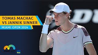 Tomas Machac vs Jannik Sinner MIAMI OPEN 2024 | TENNIS ATP LIVE 🔴