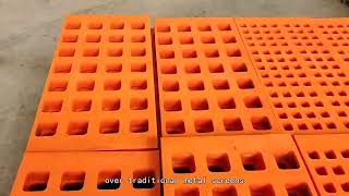 direct trade vibrator Urethane modular mesh