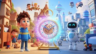 The Magical Clock A Journey to the Past & Future  Kids 3D Story