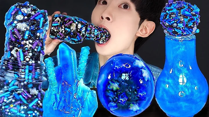 ASMR GALAXY HONEY JELLY CANDY RECIPE PARTY 직접 만든 갤럭시 꿀젤리 먹방 DESSERTS MUKBANG EATING SOUNDS