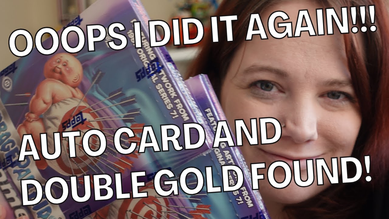 2024 Garbage Pail Kids Chrome 7 Hobby Box x 2 - Round 3 - Gold and AUTO CARD FOUND