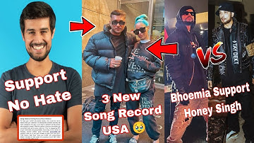Bohemia Support Honey Singh | Honey Singh 3 Song Record | Druv Rathe Vs Honey Singh | Ikka News