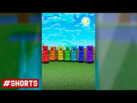 РАДУЖНЫЕ КРИПЕРЫ В МАЙНКРАФТ - Компот #shorts