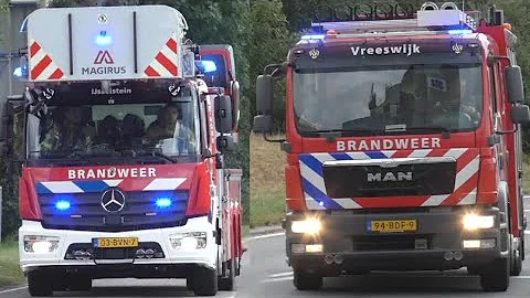 [Versnellers!] Brandweer IJsselstein & Vreeswijk met spoed onderweg naar Lopik & Oudewater!
