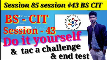 Session 85:session #43 BS-CIT,cit session 43 do it yourself.session #43 cit do it yourself.