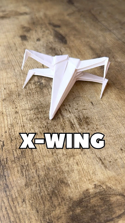 ORIGAMI X-WING STAR WARS ART TUTORIAL | DIY STAR WARS ORIGAMI X-WING FIGHTER JET STEP BY STEP EASY