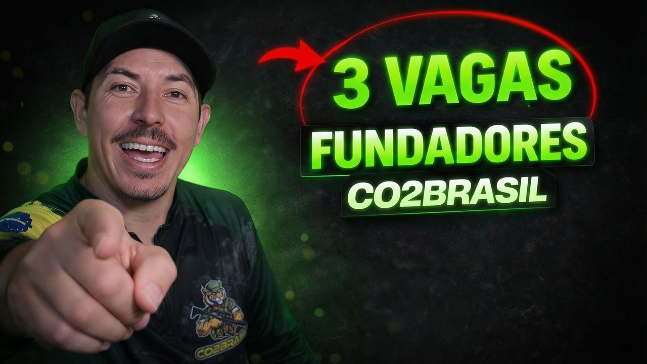 3 Vagas Exclusivas para os Fundadores CO2Brasil | Aproveita Antes que Acabe