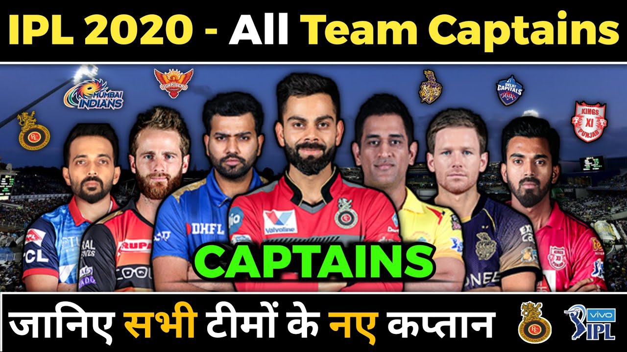 46+ Ipl 2020 All Teams Captains PNG