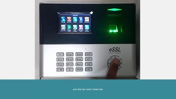 How to delete all data in eSSL x990