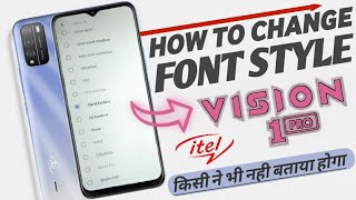 How To Change Font Style In Itel Vision 1 Pro | Custom Fonts Style In Itel Vision 1 Pro screenshot 1