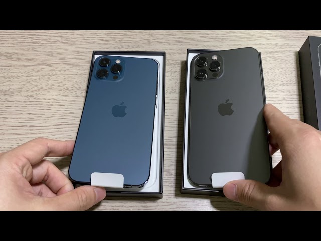Trên tay màu Graphite và Pacific Blue iPhone 12 pro Max