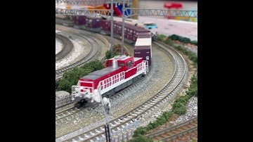 鉄道模型Ｎゲージ走行様子【鉄道カフェはるか】#鉄道模型#鉄道カフェはるか#nゲージ #Model railway warehouse