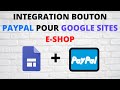 🎁 Intégration de bouton Paypal pour google site e-shop