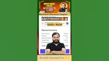 PW neev goat 2026 batch coupon code 😍🥳 | PW class 9th Neev goat 2026 #pw #cbse #pwcouponcode #class9