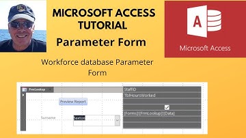 This video explains how to create parameter forms in Microsoft Access