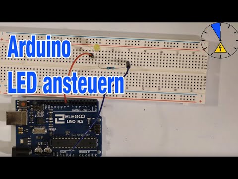 Arduino LED Blinken lassen Tutorial Deutsch German