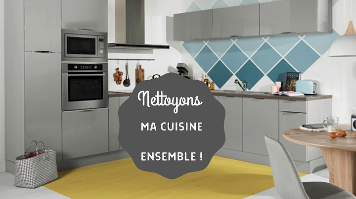 Je nettoie ma cuisine.🏡