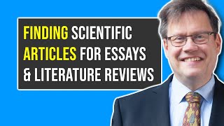 How to find scientific articles for essays and literature reviews