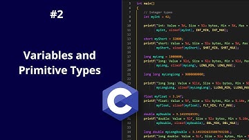 #2 Variables and Primitive Data Types | The C Programming Language for Begginers