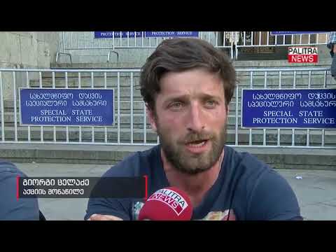 პარლამენტთან ქართული მისიის მხარდამჭერები აქციას მართავენ