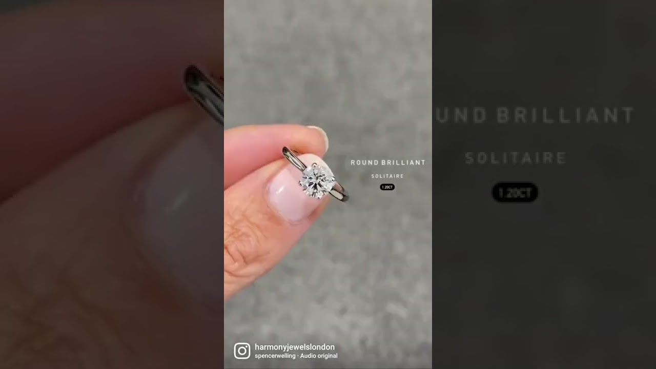 1.20-carat round solitaire engagement ring