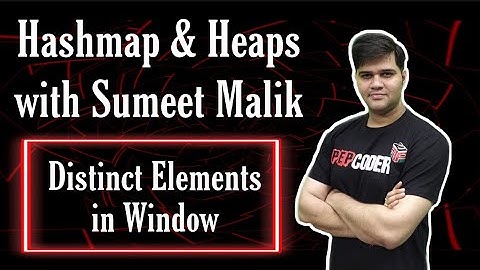 Distinct Elements in Windows of Size K | Hashmaps Interview Questions
