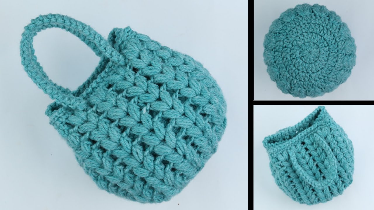 Cute White&Blue Crochet Small Handbag Crossbody Purse Crochet Shoulder –  Feltify