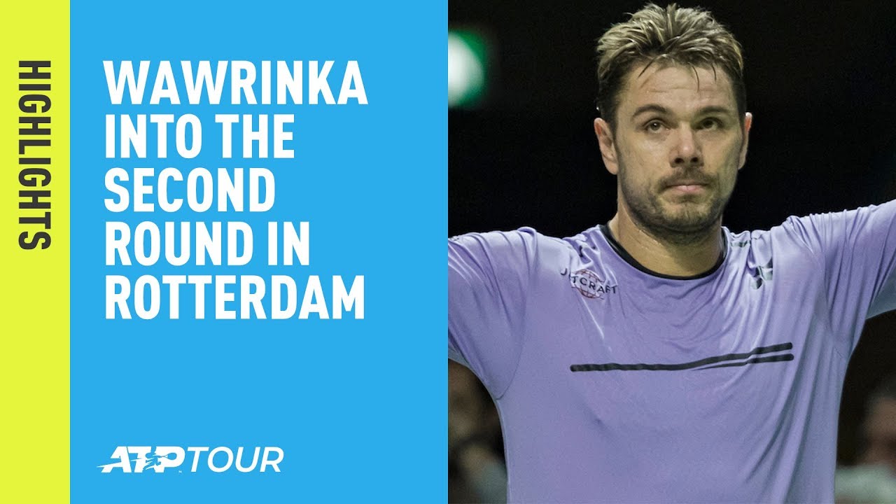 Highlights: Wawrinka Beats Paire; Basilashvili Outlasts Chung Rotterdam 2019