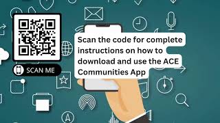 Instructions for downloading ACE app