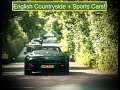 Super cars and sports cars in the English countryside
