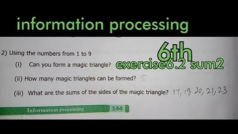 6th std maths information processing exercise6.2 sum2 chapter6 term1