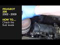 How to Check the fluid levels on a Peugeot 206 2002 to 2009