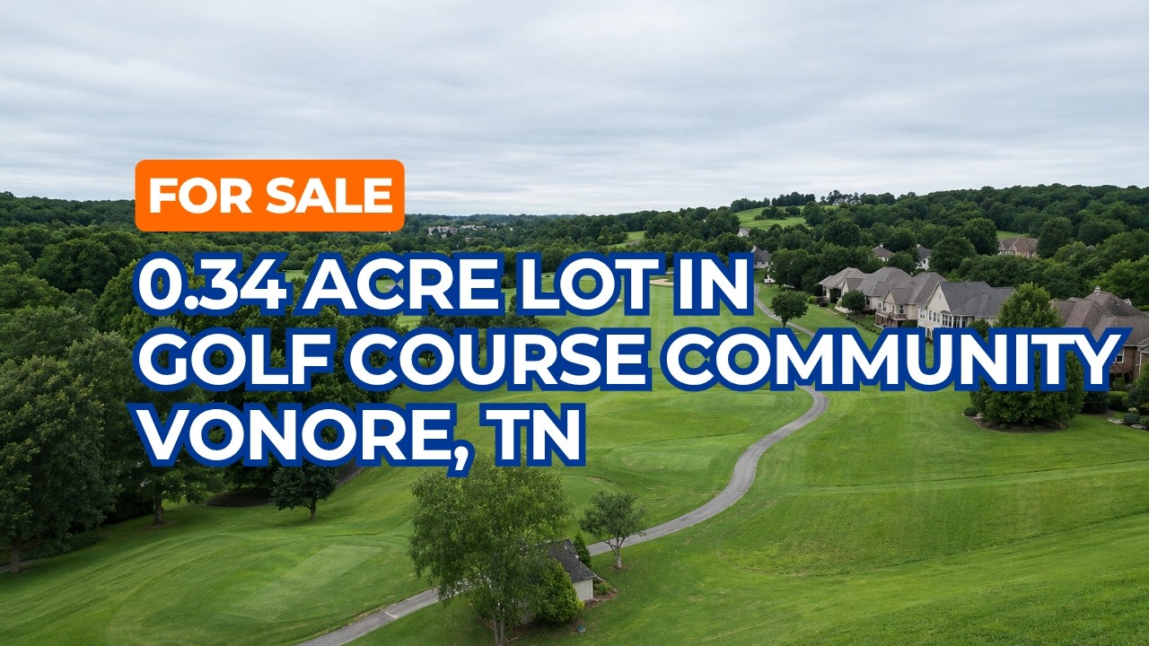 For Sale 0.34 Acre Lot In Rarity Bay Tellico Lake With Golf Course in Backyard in Tennessee