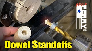 Ⓕ Center Drilling Dowel Standoffs For Desk Laptop Shelf