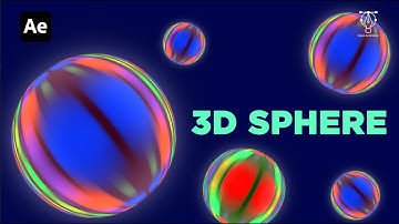 Gradient 3D sphere. After Effects Tutorial